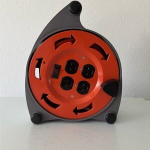 Compact Orange and Gray Cable Organizer